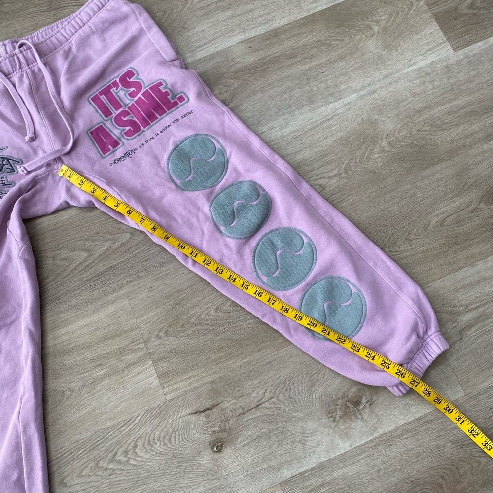 Lady Gaga IT’S A SINE Pink Sweatpants Merch Concert Chromatica Size Large - Picture 9 of 10